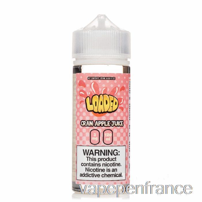 Cran Apple - E-liquide Chargé - Impitoyable - Stylo Vape 120ml 0mg